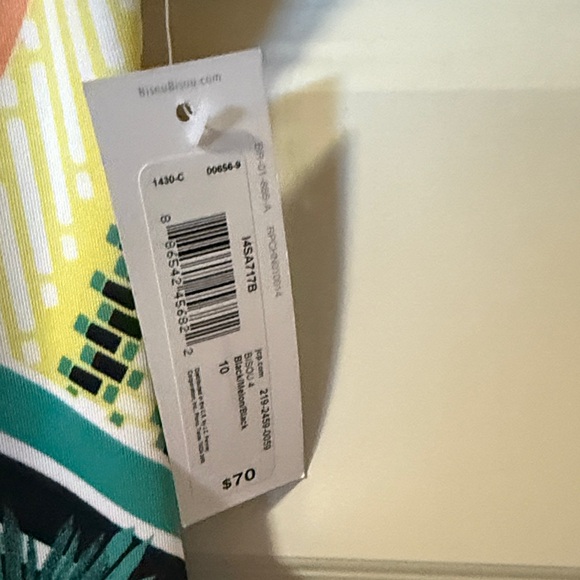 Bisou Bisou Floral Geometric Sheath Dress - Black & Coral - Picture 4 of 7